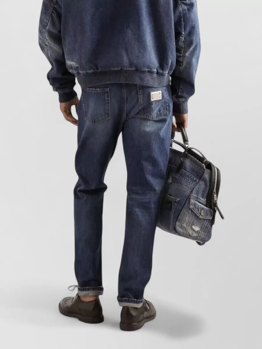 Dolce&Gabbana Regular Fit Denim Trousers With Five Pockets