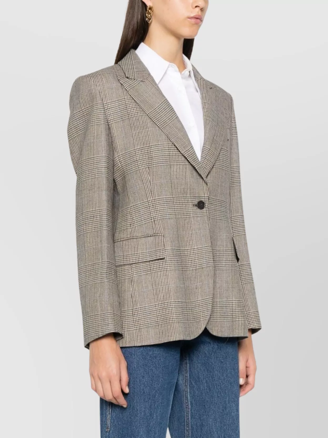 Parosh Single Breasted Blazer With Peaked Lapels