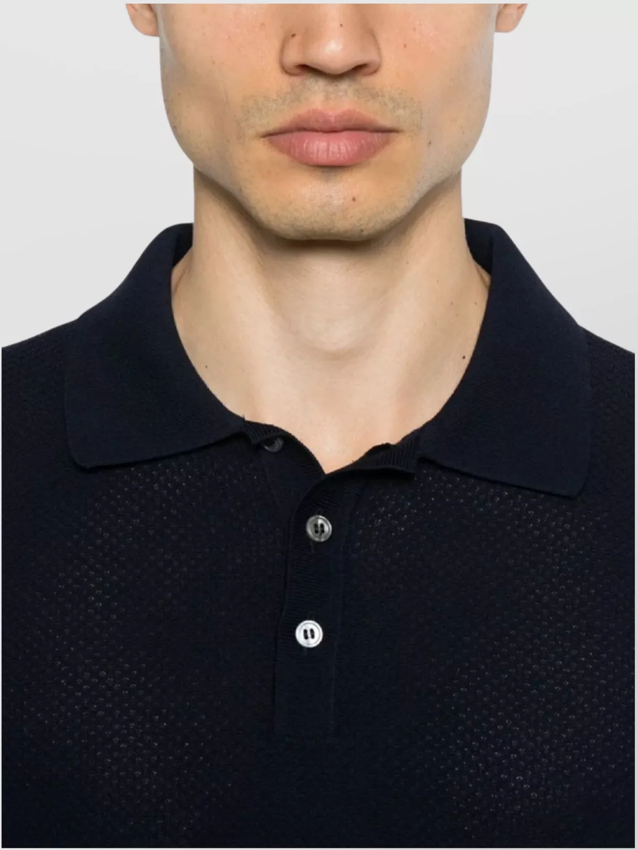 Tagliatore Men's Polo Shirt Ribbed Trim