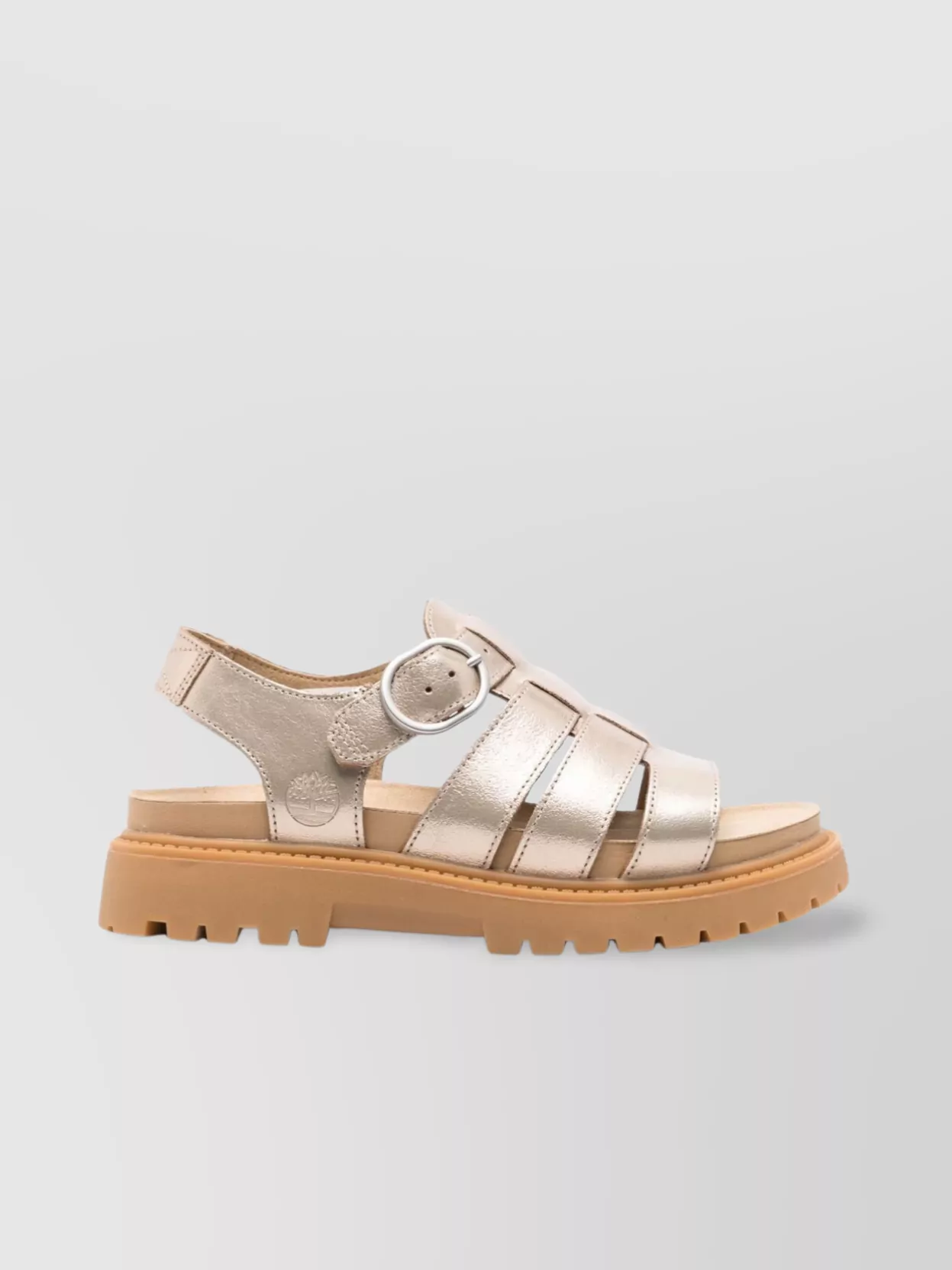 Timberland Fisherman Sandal With Caged Design And Chunky Sole In Neutrals