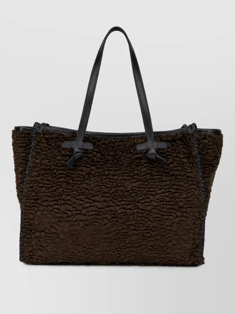 Gianni Chiarini Faux Astrakhan Tote Bag