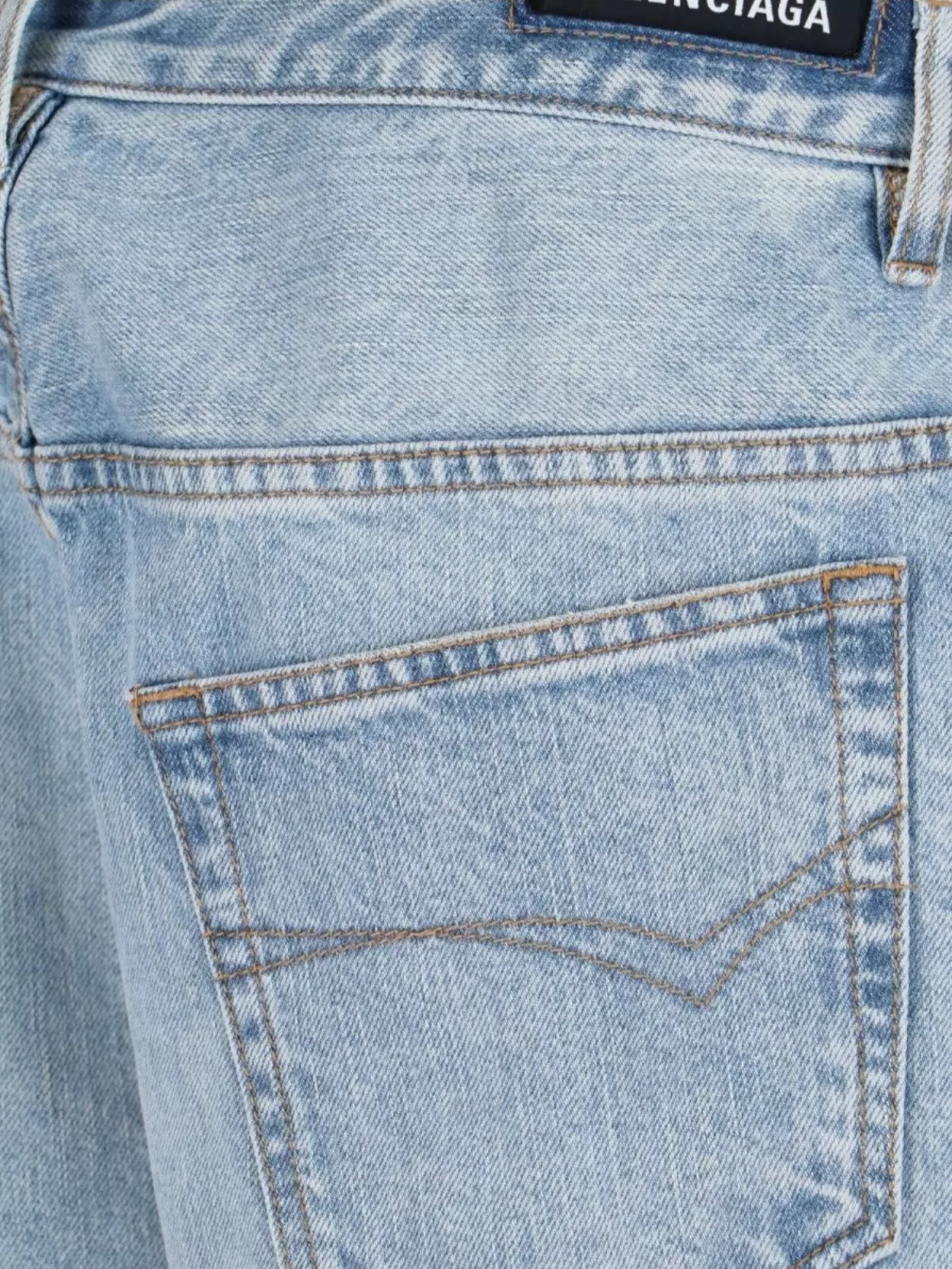 Balenciaga Straight Leg Trousers With Belt Loops