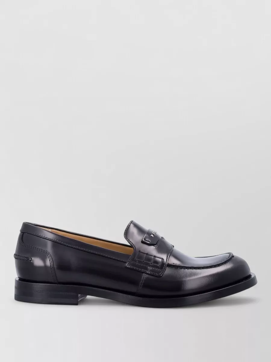 Fendi Leather Loafers