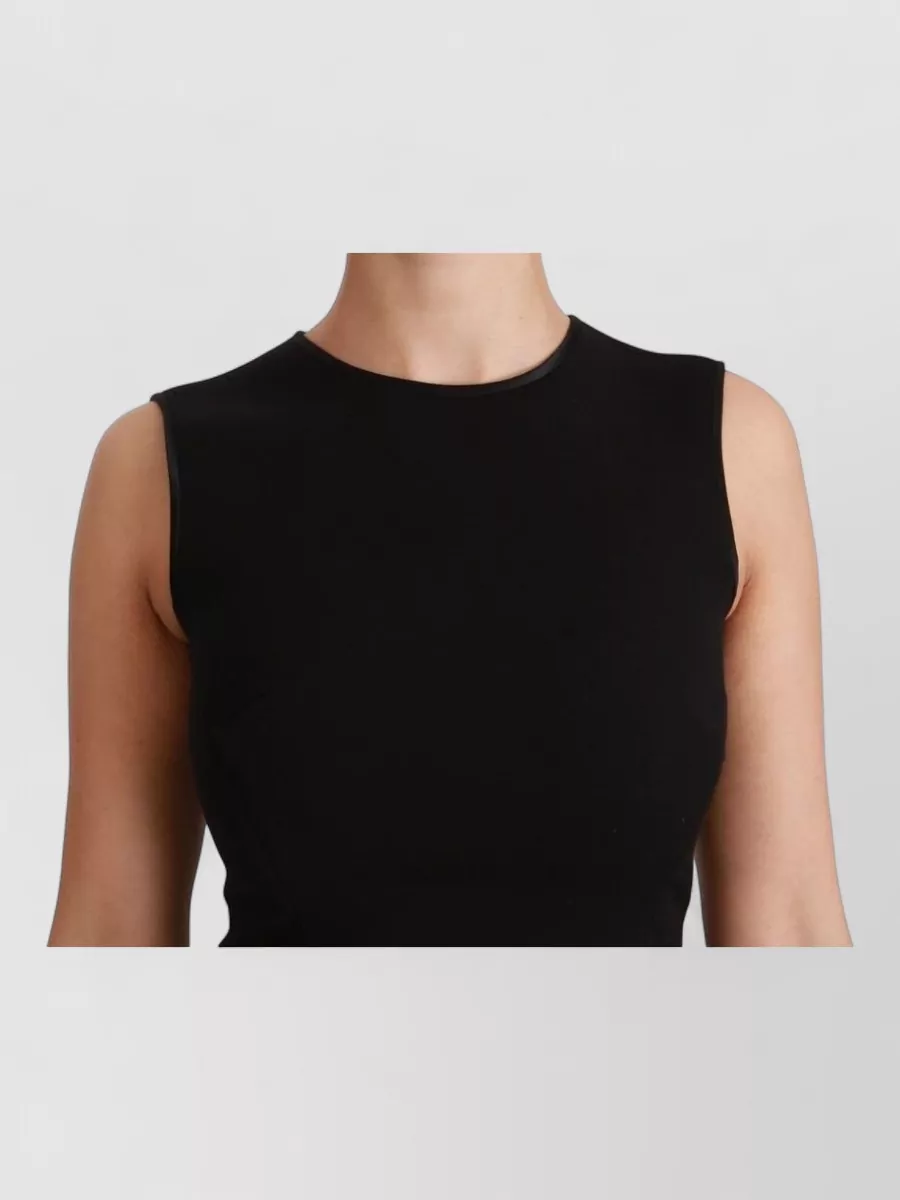 Dolce&Gabbana Wool Sleeveless Midi Dress