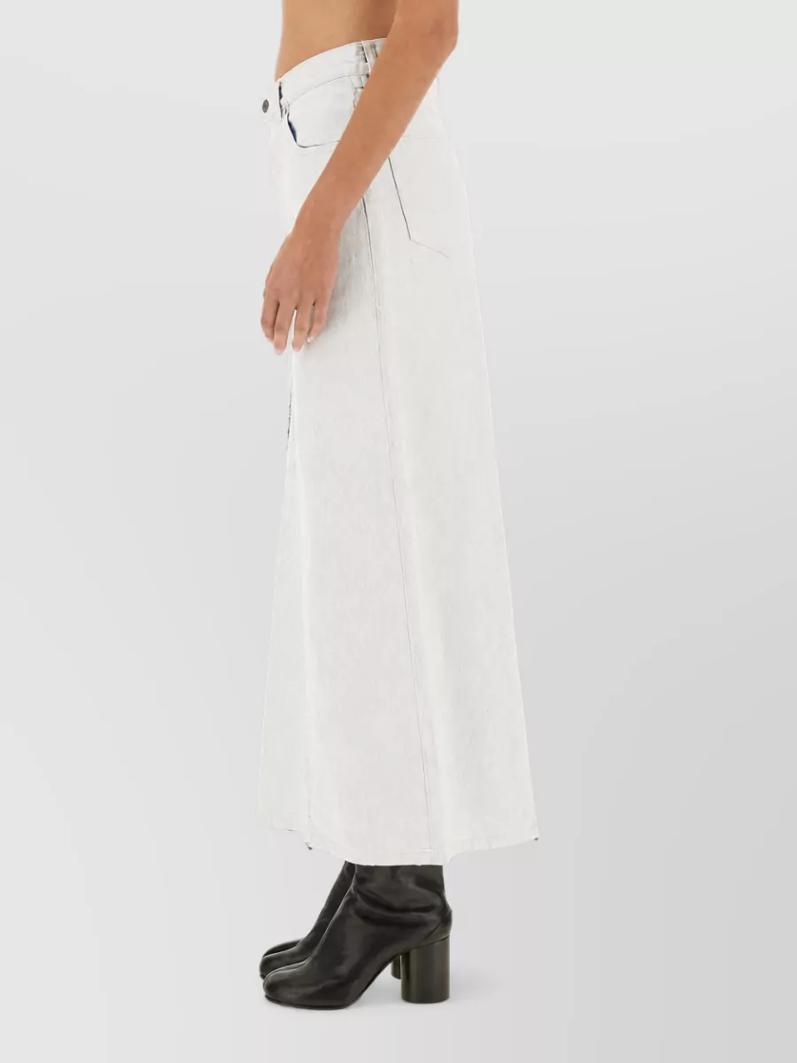 Maison Margiela Cotton High-Rise Midi Skirt