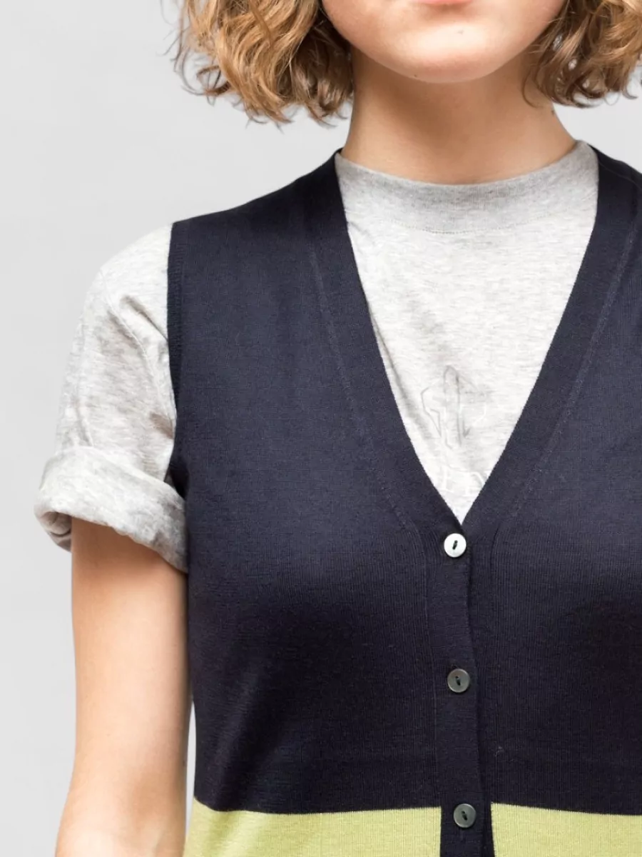 La Rose Ribbed Knitted Cardigan
