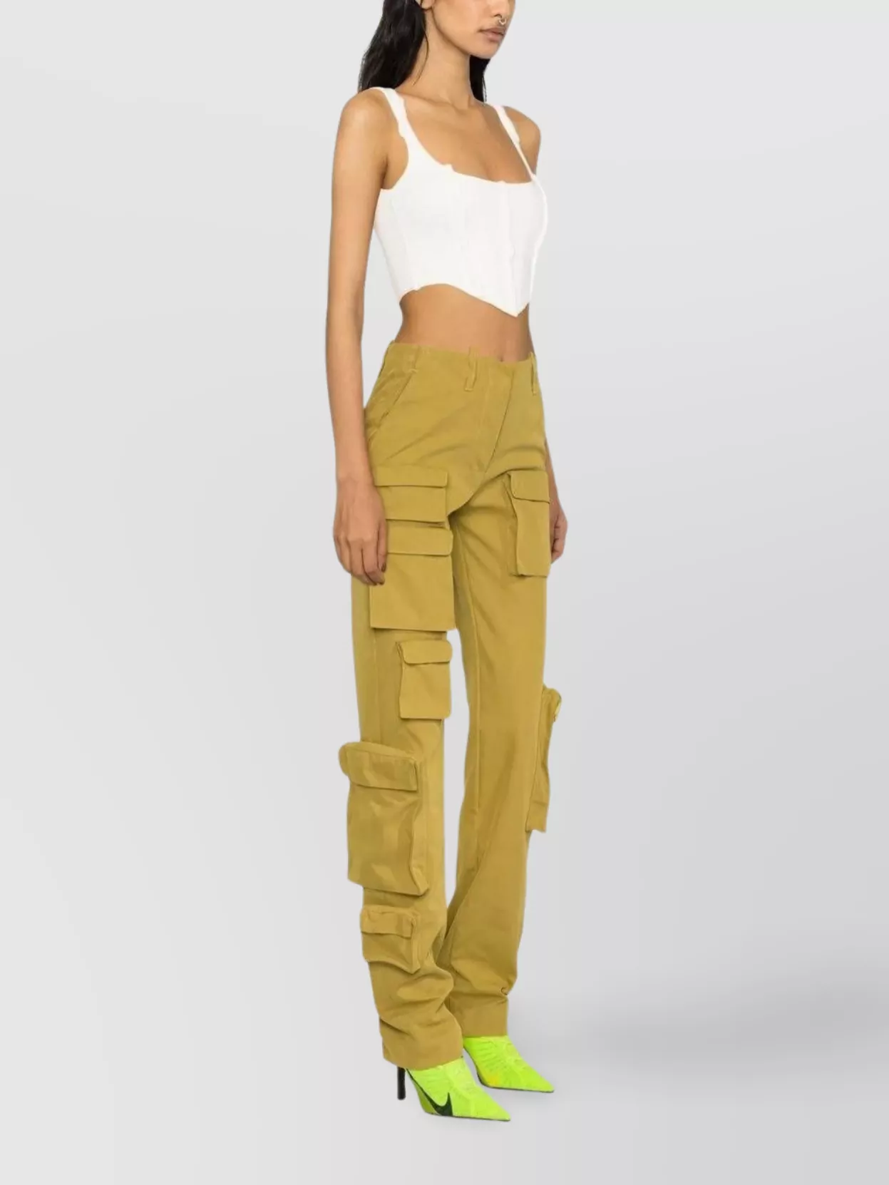 Off-White Multi-Pocket Straight-Leg Cargo Trousers