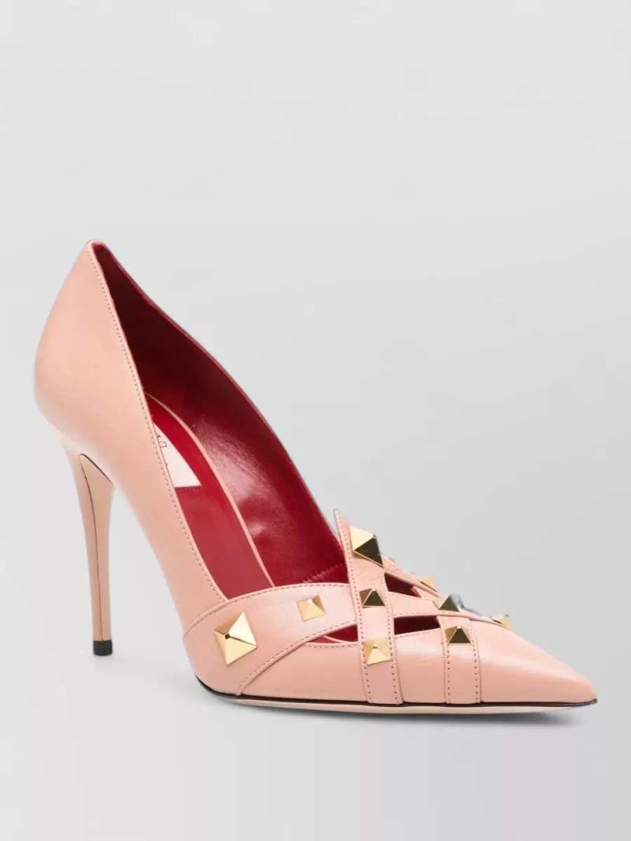 Valentino Garavani leather studded pumps