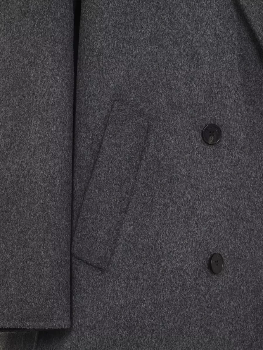The Frankie Shop Wool Double-Breasted Coat