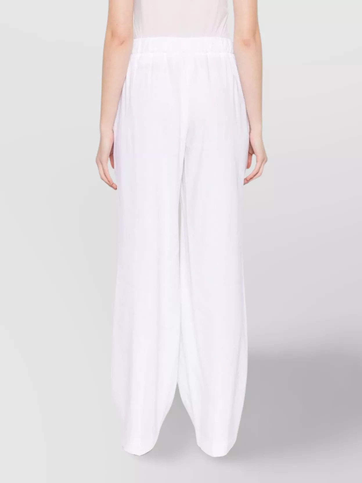 Hugo Boss Trousers Linen Elasticated Waistband