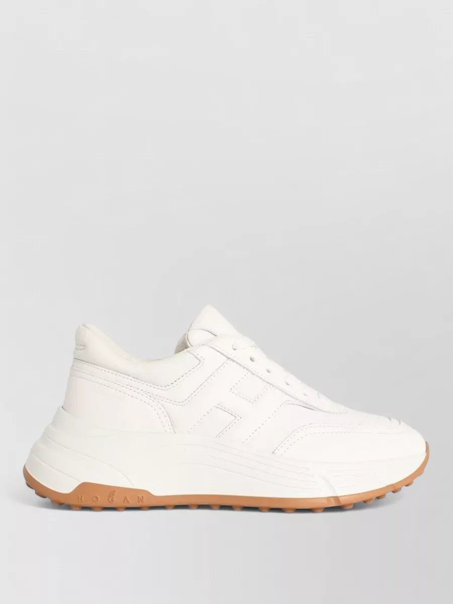 Hogan Hi Fi Leather Sneakers Rubber Sole