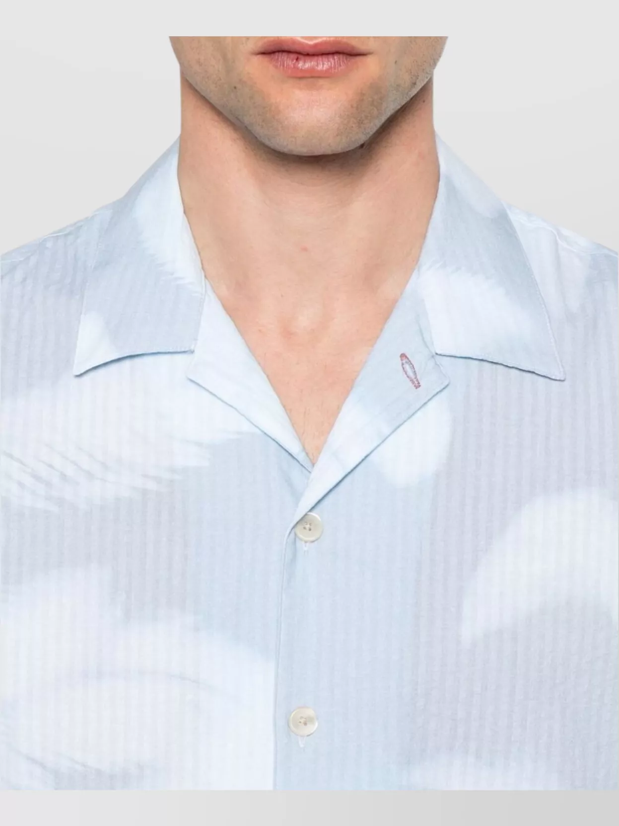 Paul Smith Patterned Camp Collar Shirt With Short Sleeves