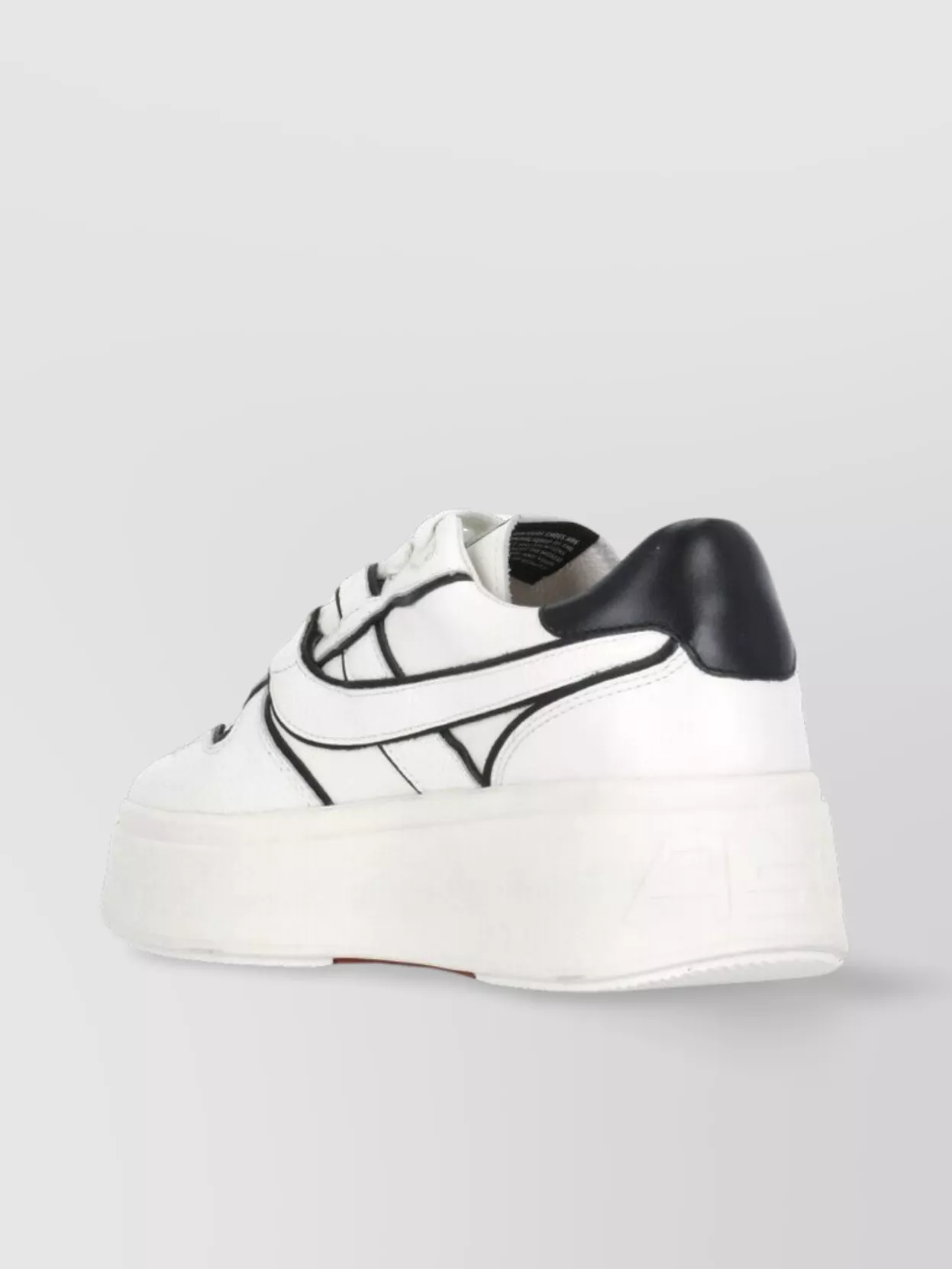 Ash High Sole Platform Leather Sneakers