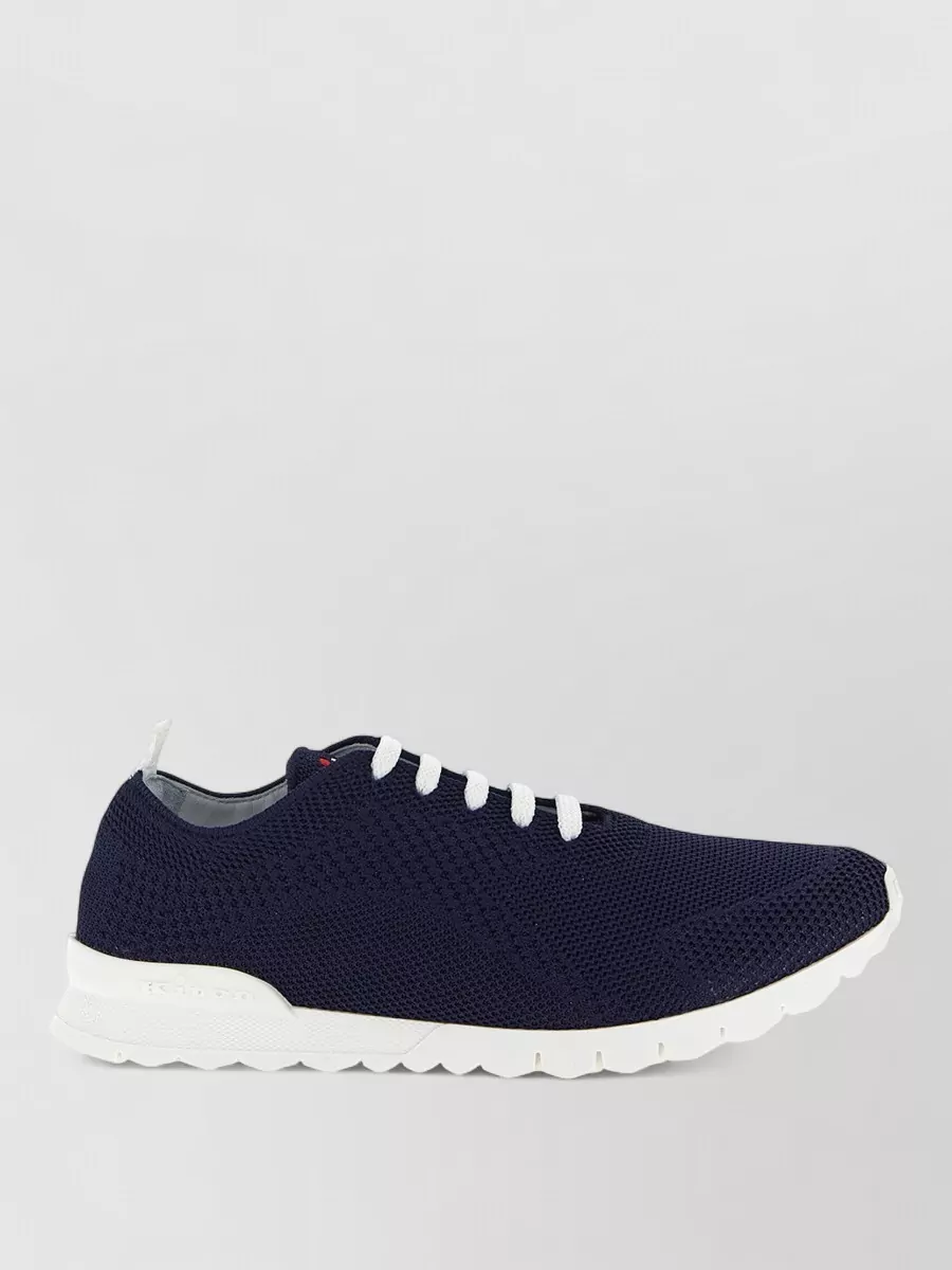 Kiton Fits Sneakers Round Toe Knit Upper