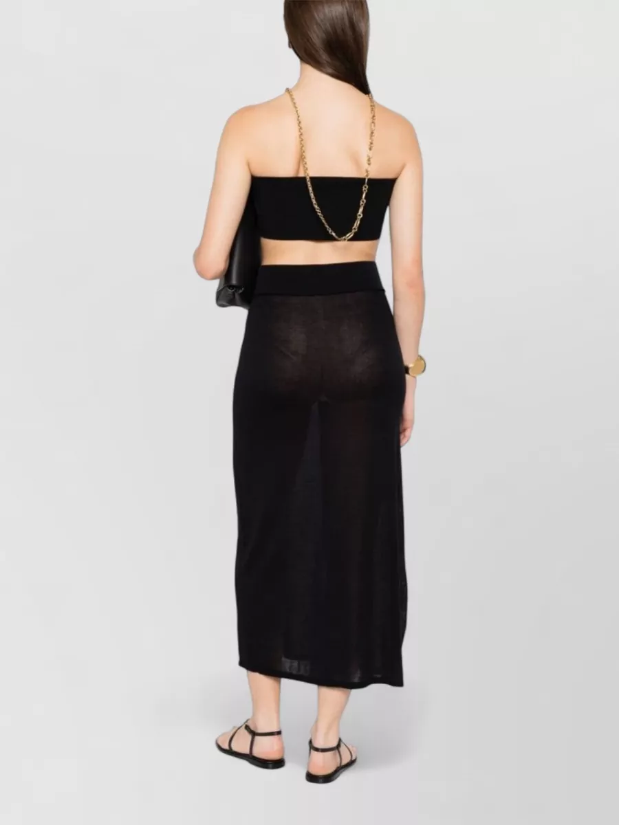 Totême Cashmere-Blend Fine-Knit High-Rise Maxi Skirt