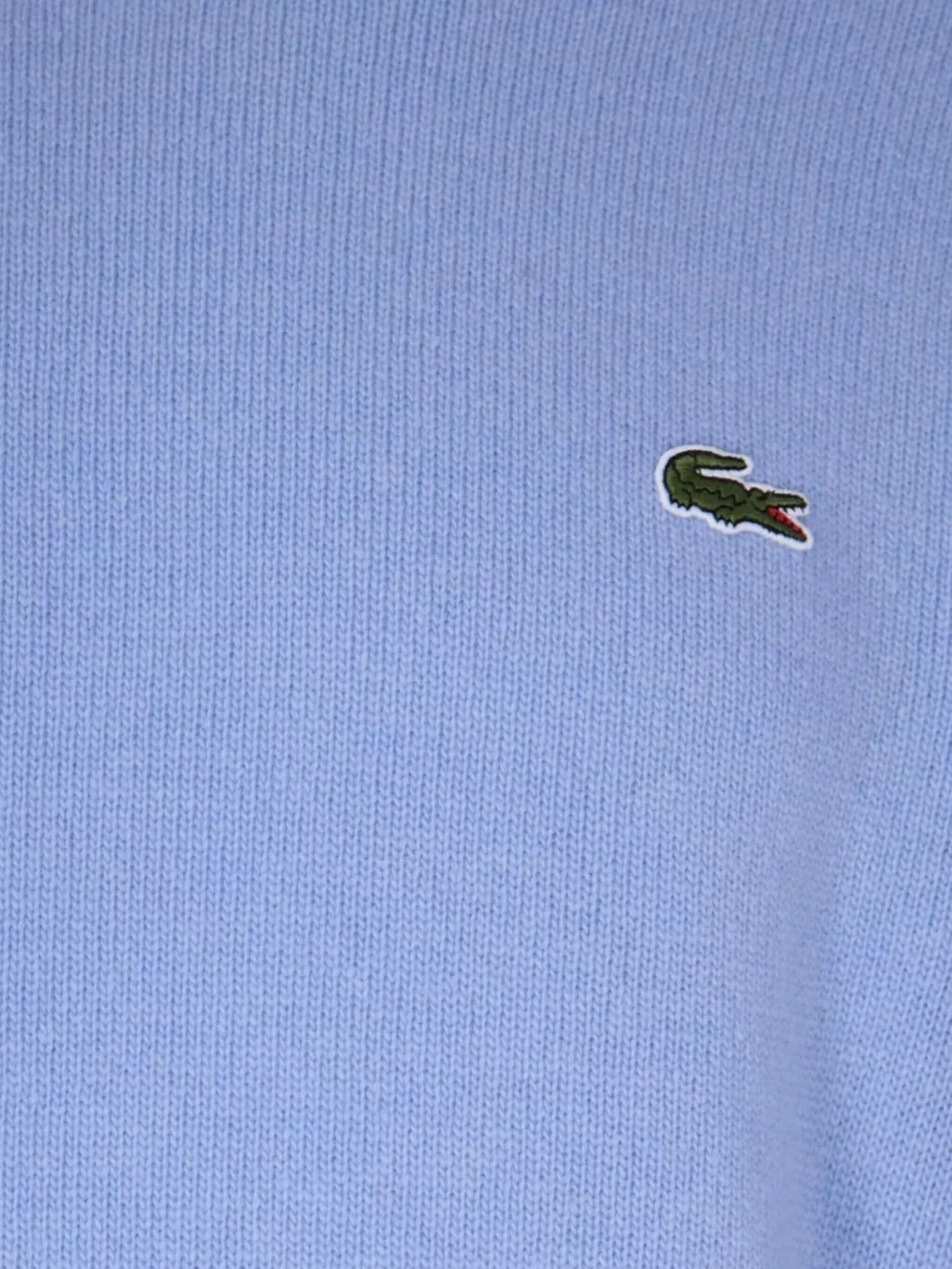 Lacoste Crew Neck Sweater Ribbed Cuffs And Hem