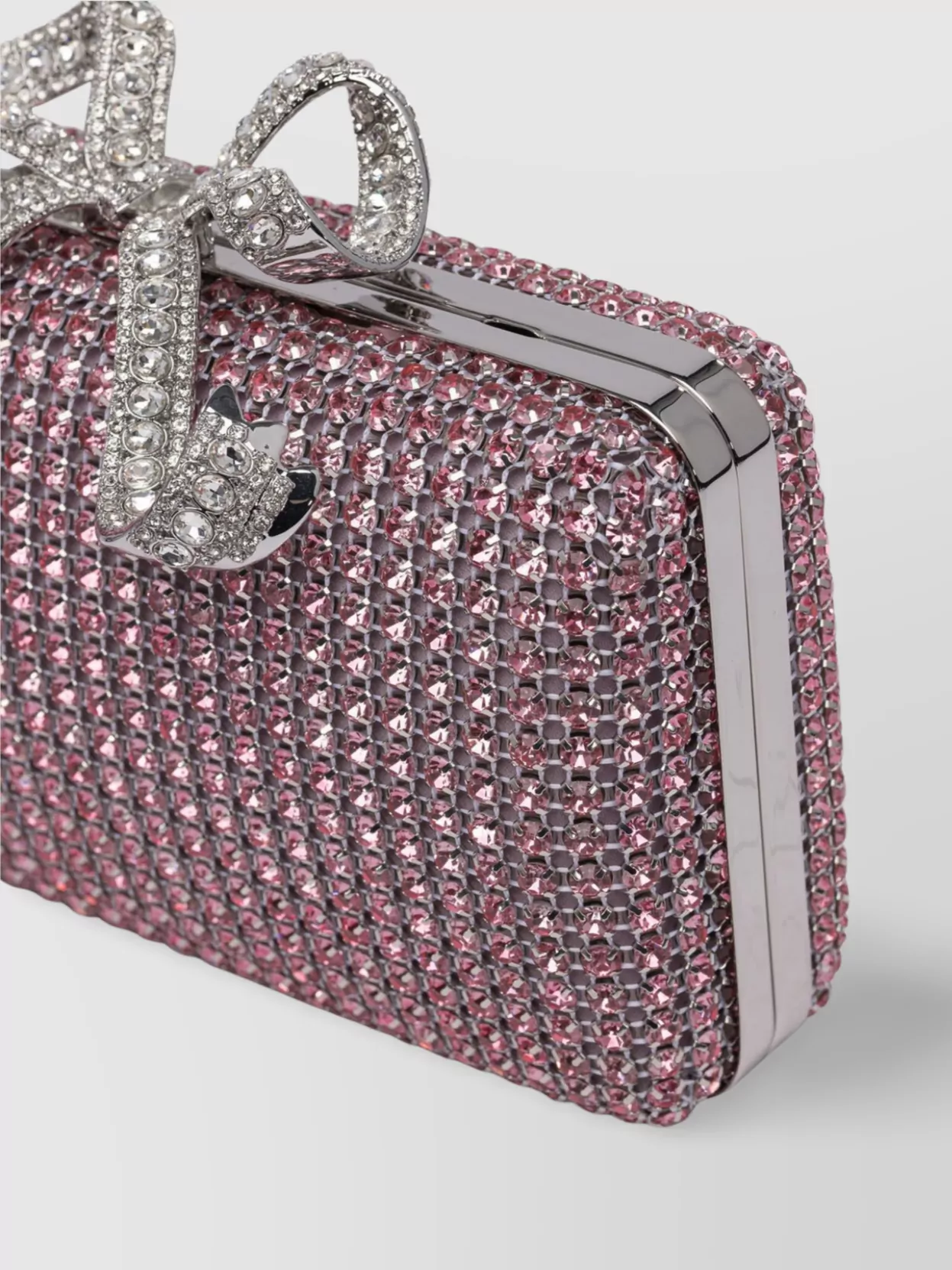 Self-portrait Bow Chain Clutch Rhinestone Rectangle
