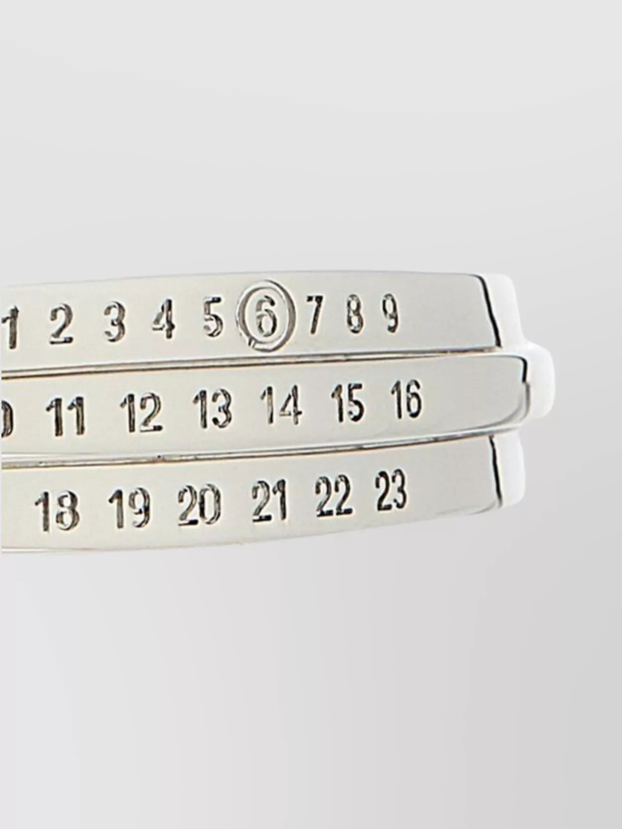 Mm6 Maison Margiela Modern Numeric Cuff Bracelet Design
