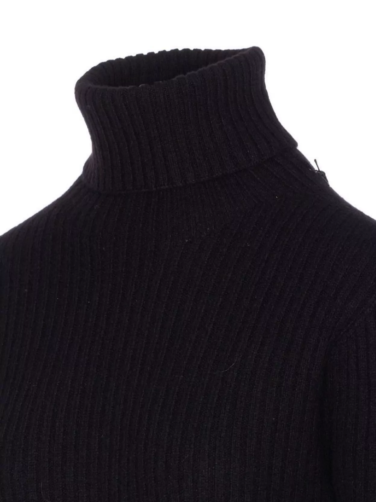 Uma Wang Knitwear Turtleneck Ribbed Distressed Hem Long Sleeves