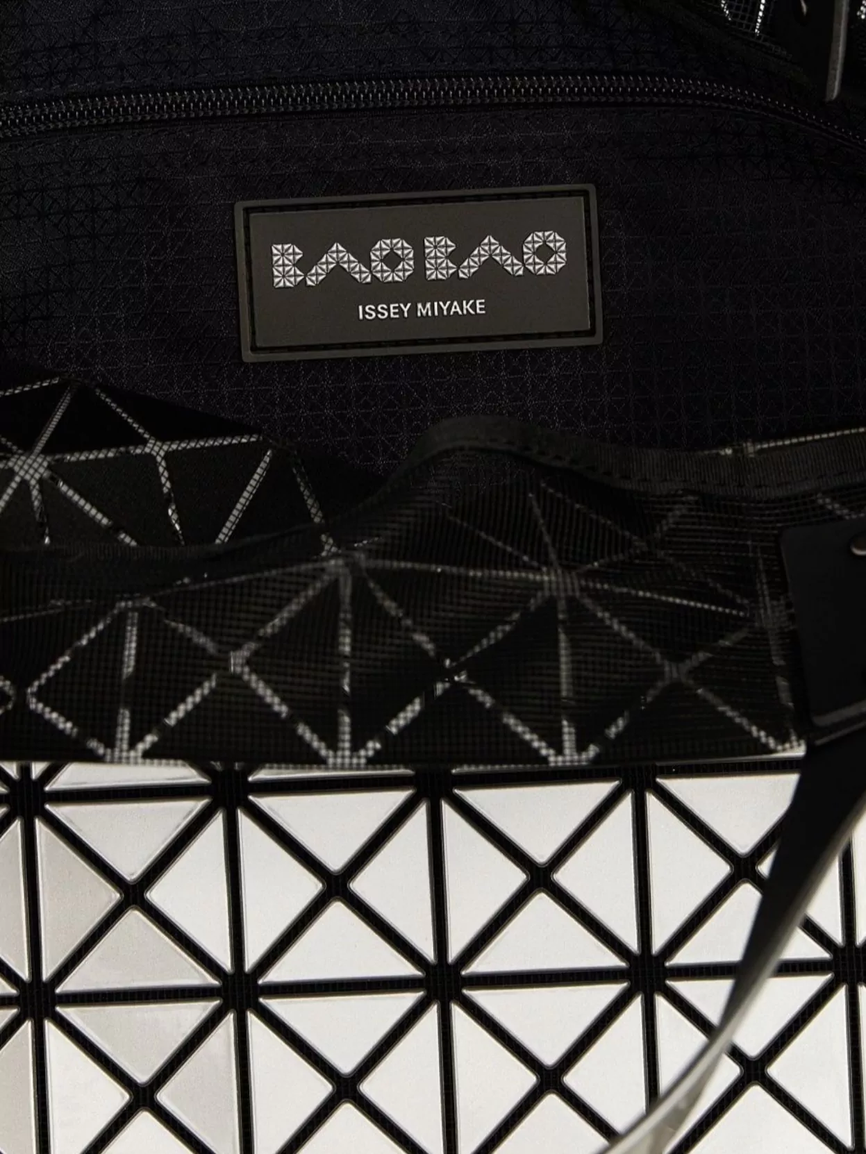 Bao Bao Issey Miyake Geometric Design Tote Bag With Dual Handles