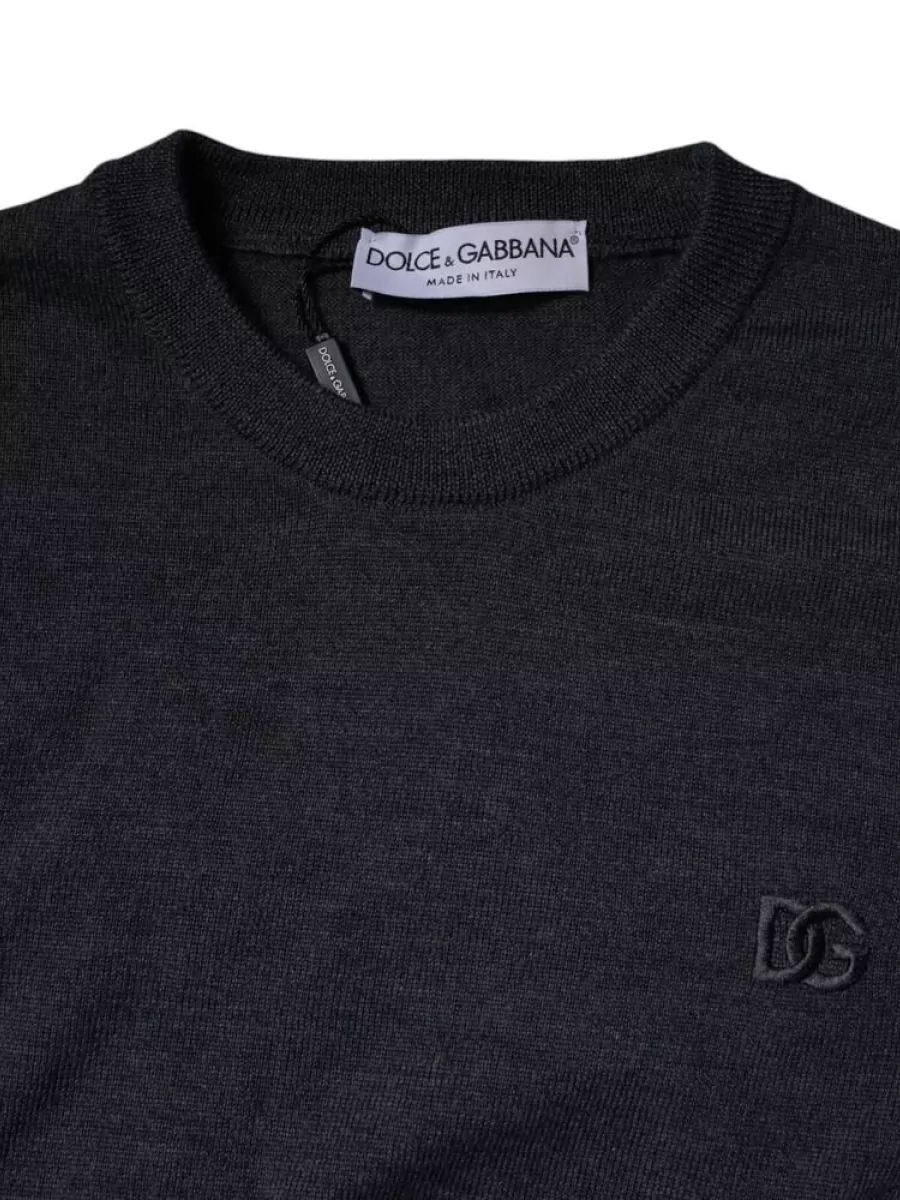 Dolce&Gabbana Virgin Wool Crew Neck Sweater