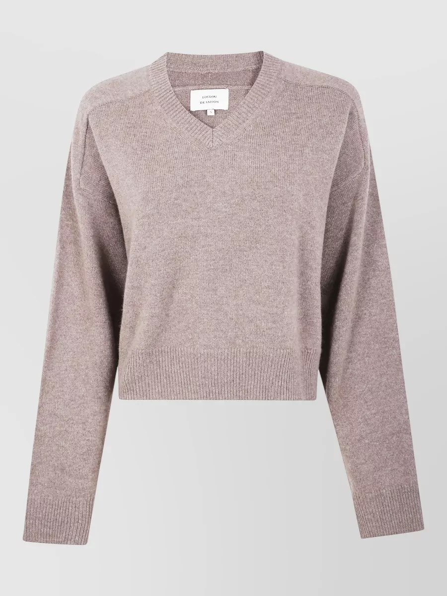 Loulou Studio Cashmere V-Neck Boxy Sweater