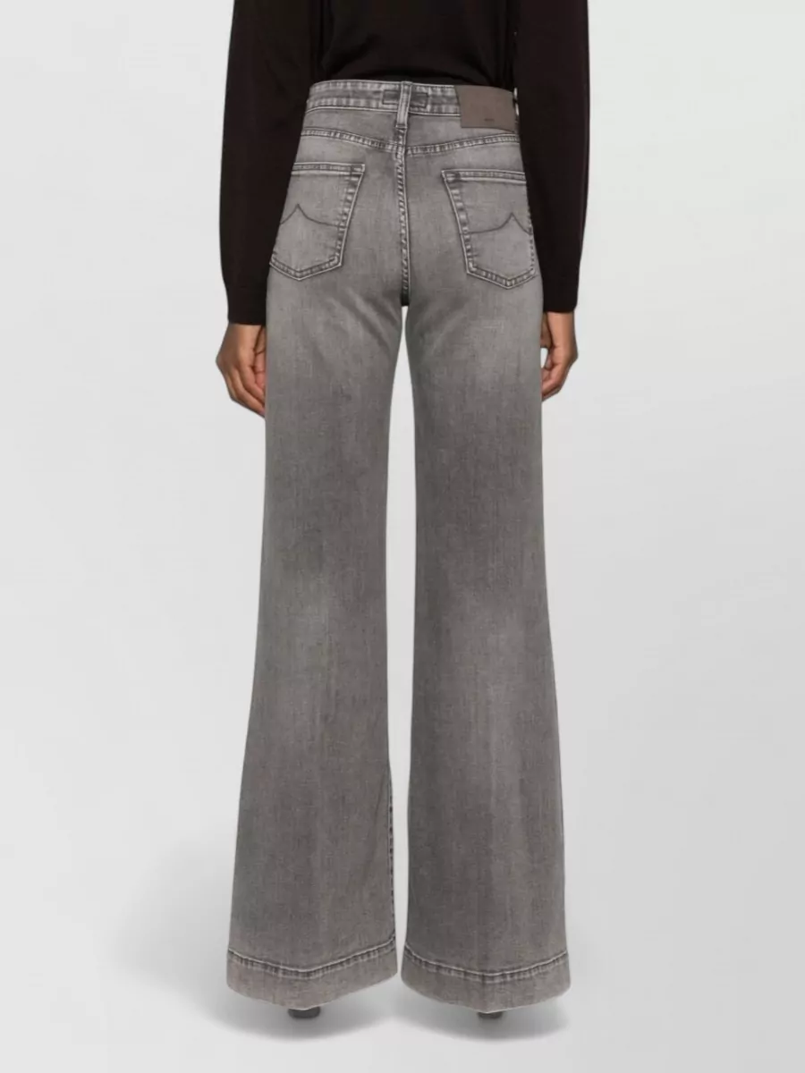 Jacob Cohen Denim High-Rise Wide-Leg Jeans