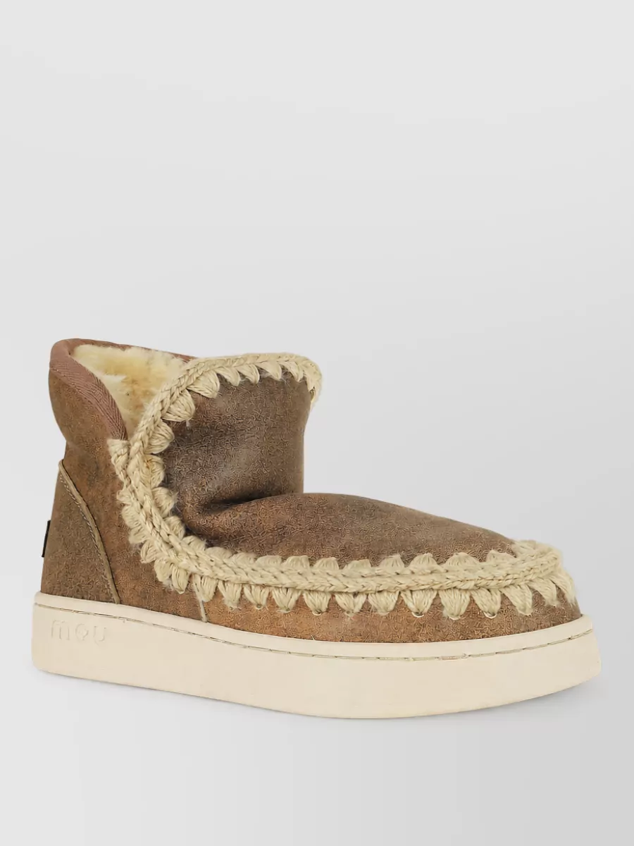 Mou sheepskin ankle slippers