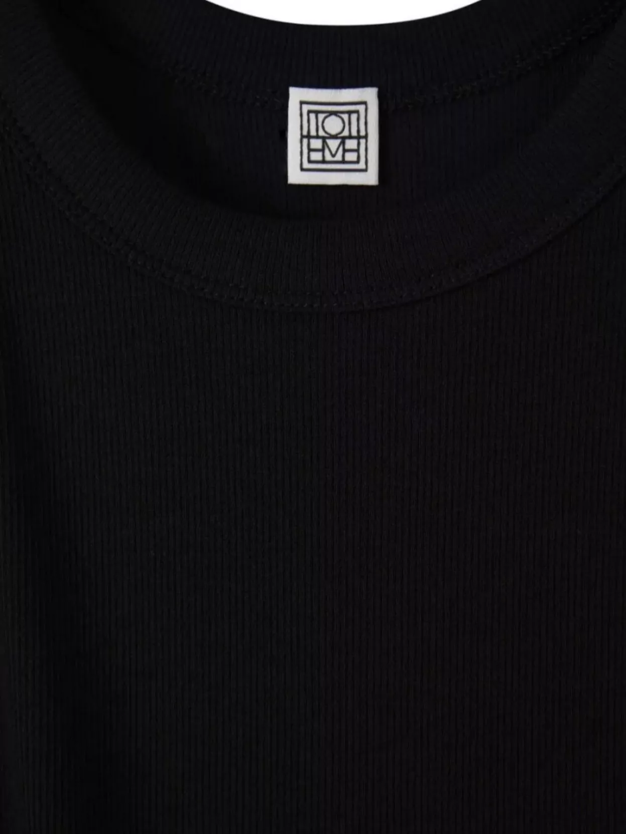TOTÊME RIBBED ROUND NECK SLEEVELESS TANK
