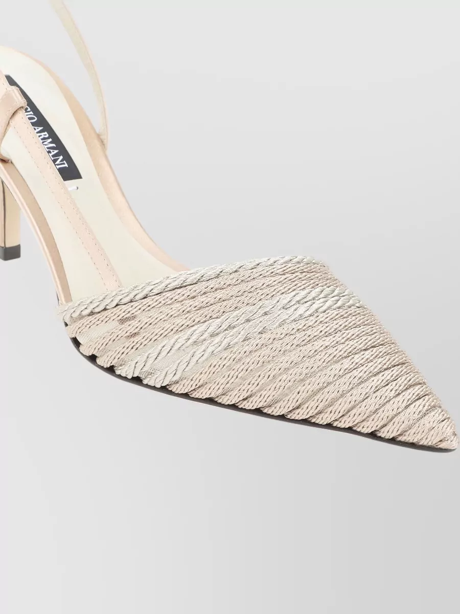 Giorgio Armani Satin Slingback Pumps