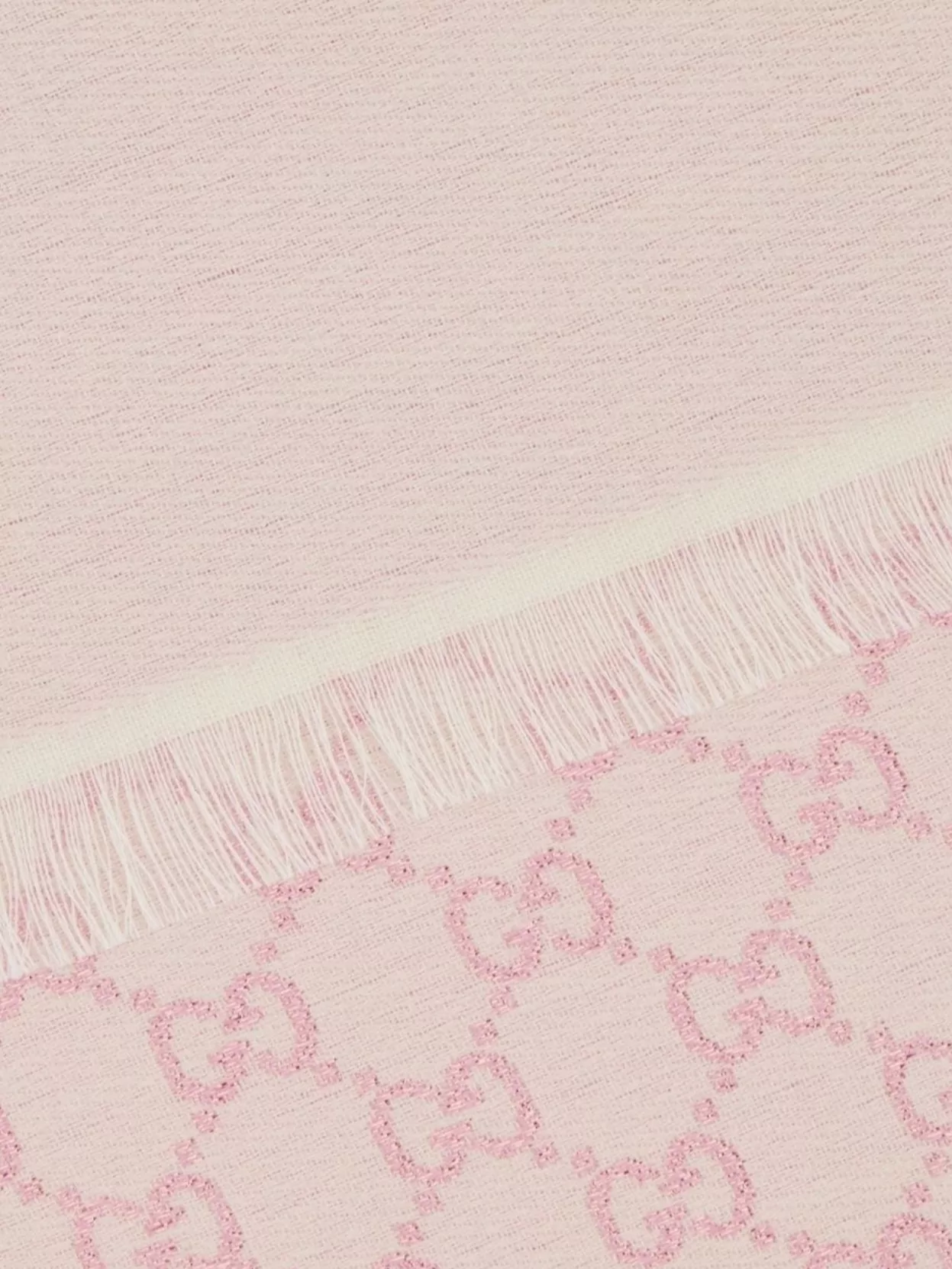 Gucci Wool Blend Reversible Embroidered Scarf In Pink