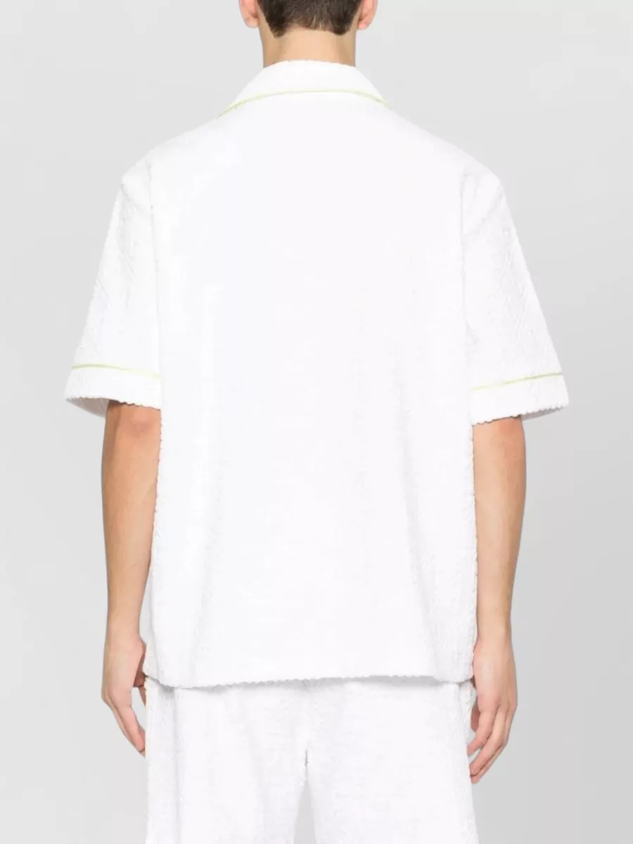 Casablanca Towelling Monogram Polo Shirt
