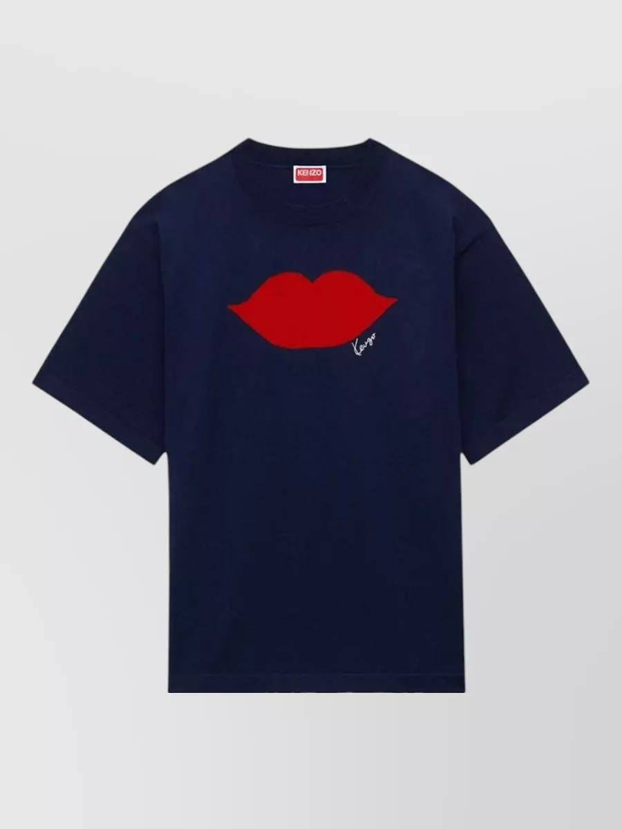 Kenzo wool cotton short sleeve crew neck t-shirt
