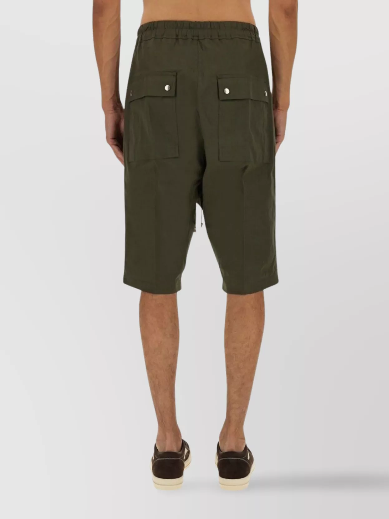 Rick Owens Knee Length Shorts Featuring Pockets