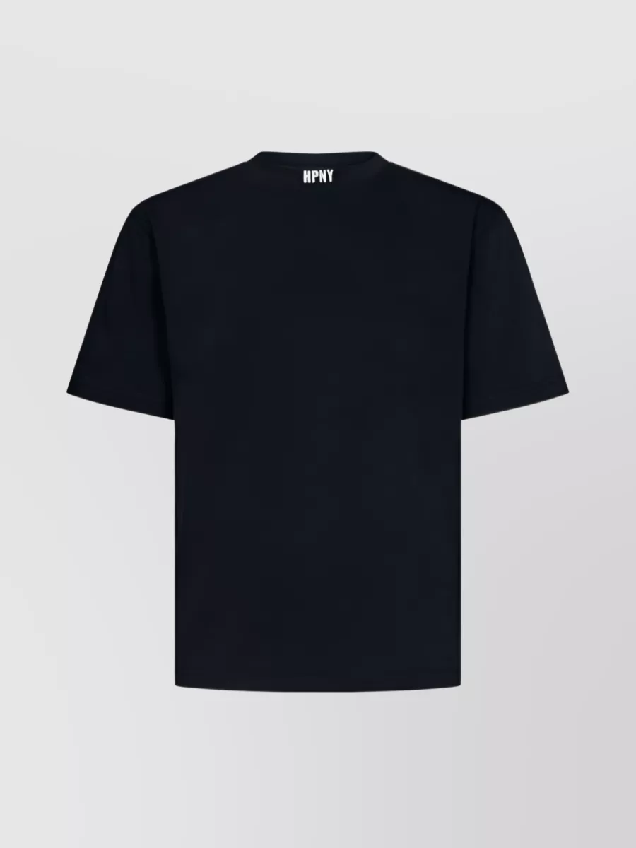 Shop Heron Preston Logo Print Crew-neck T-shirt With Patch Detail In Black