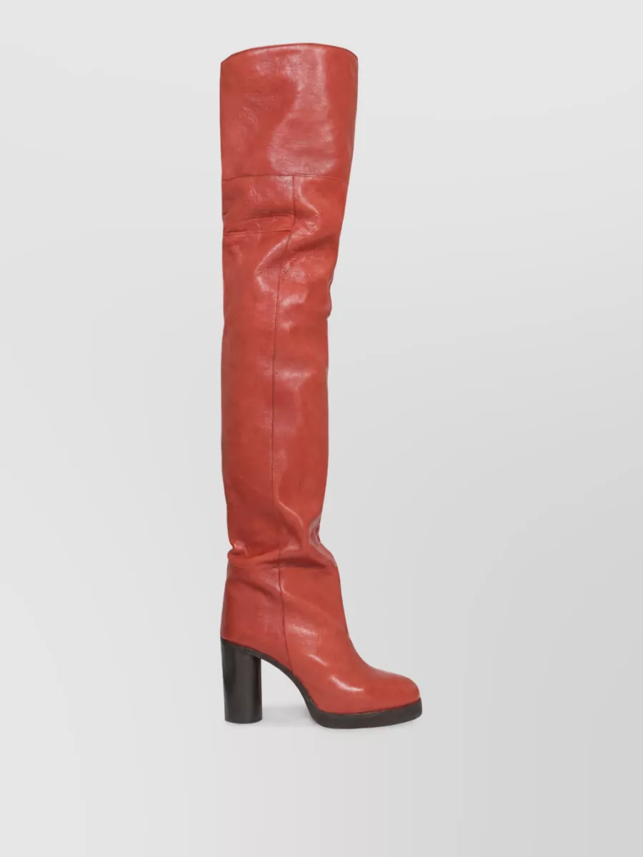 Isabel Marant Leather Over-The-Knee Boots