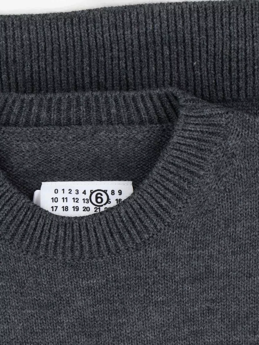 Mm6 Maison Margiela Knit Sweater Crew Neck Long Sleeves