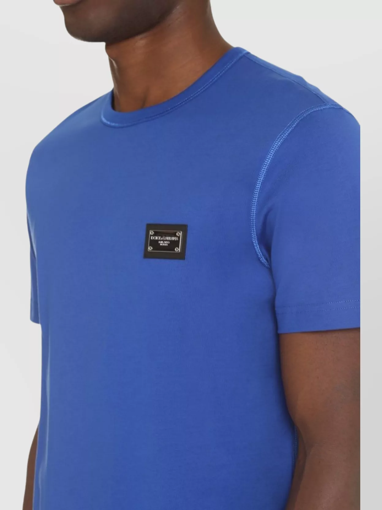 Dolce&Gabbana Crew-Neck Ribbed T-Shirt Short Sleeves