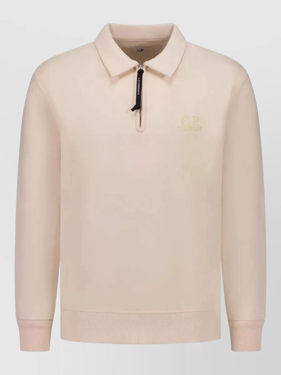 C.P. Company cotton polo collar sweatshirt