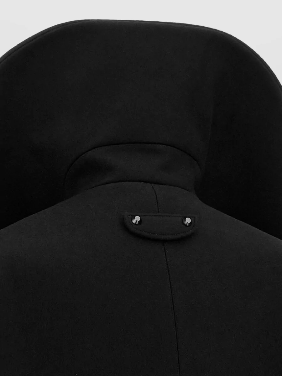 Balenciaga Wool Asymmetric Caban Jacket