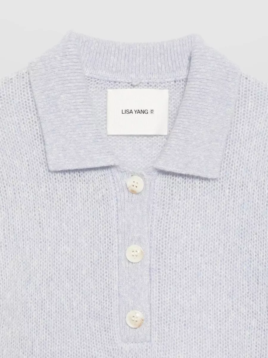 Lisa Yang Cashmere Silk Polo T-Shirt