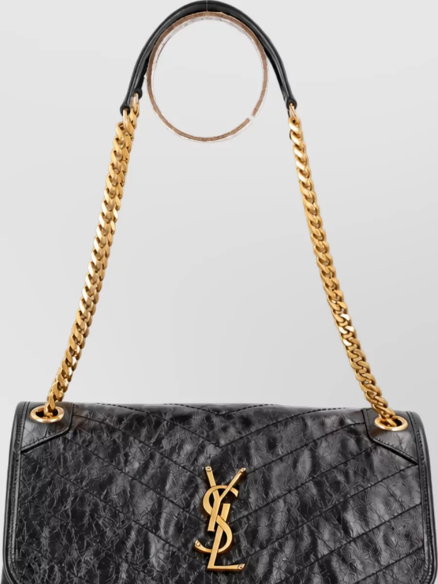 Saint Laurent niki medium leather clutch bag