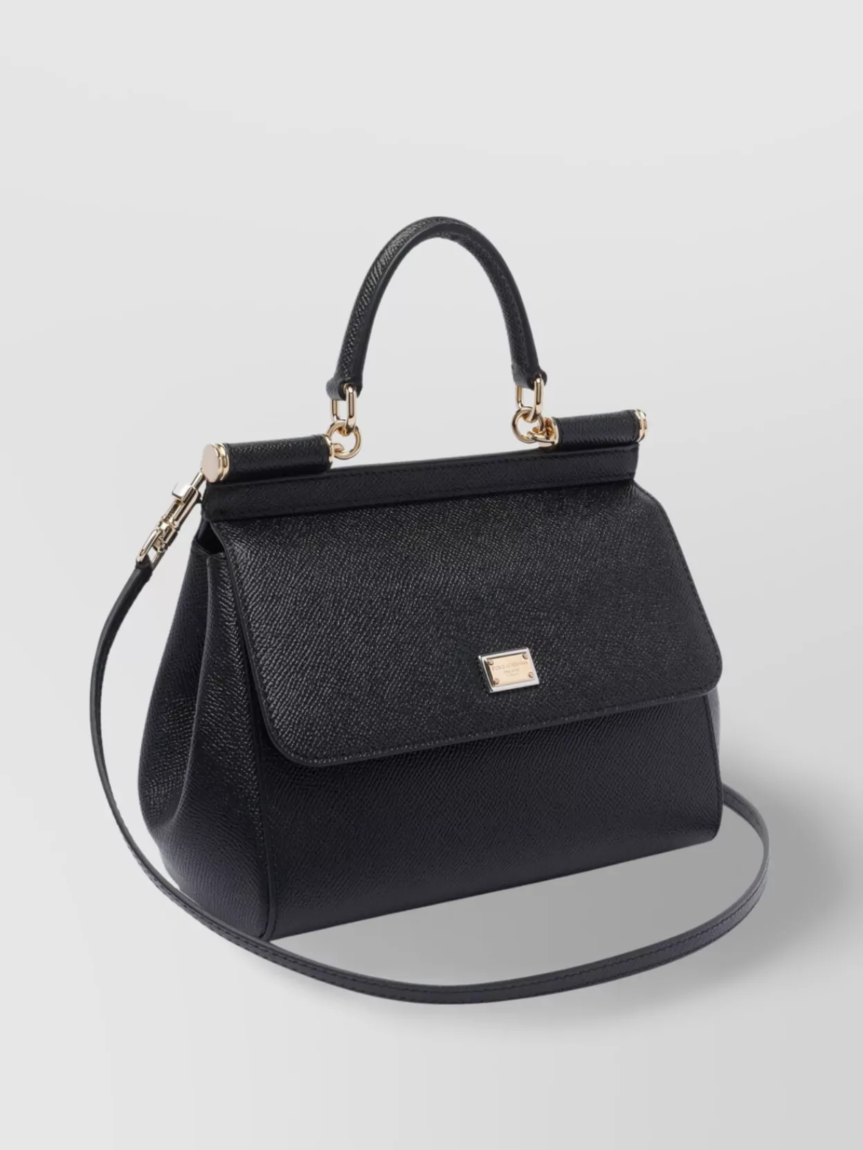 Dolce&Gabbana Sicily Medium Top Handle Cross-Body Bag