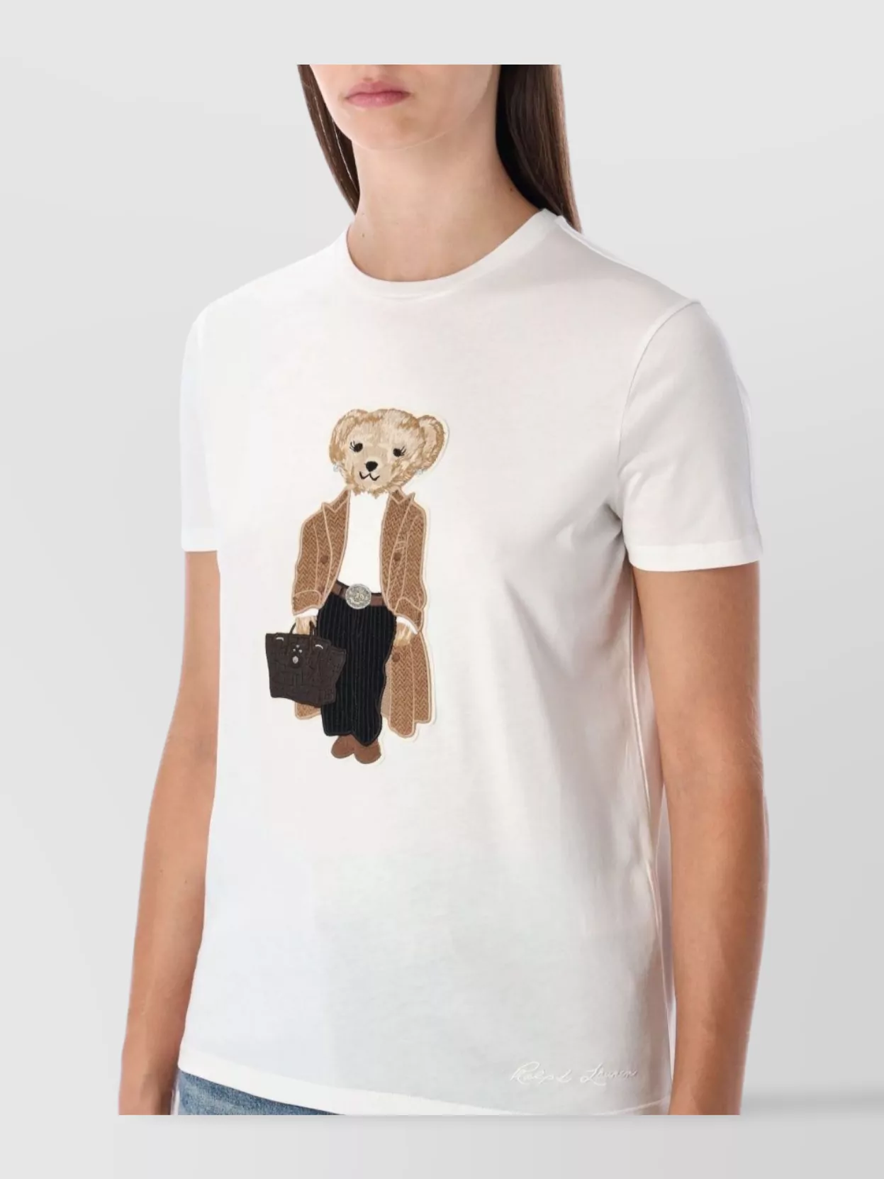 Ralph Lauren Bear Graphic Cotton Crewneck T-Shirt