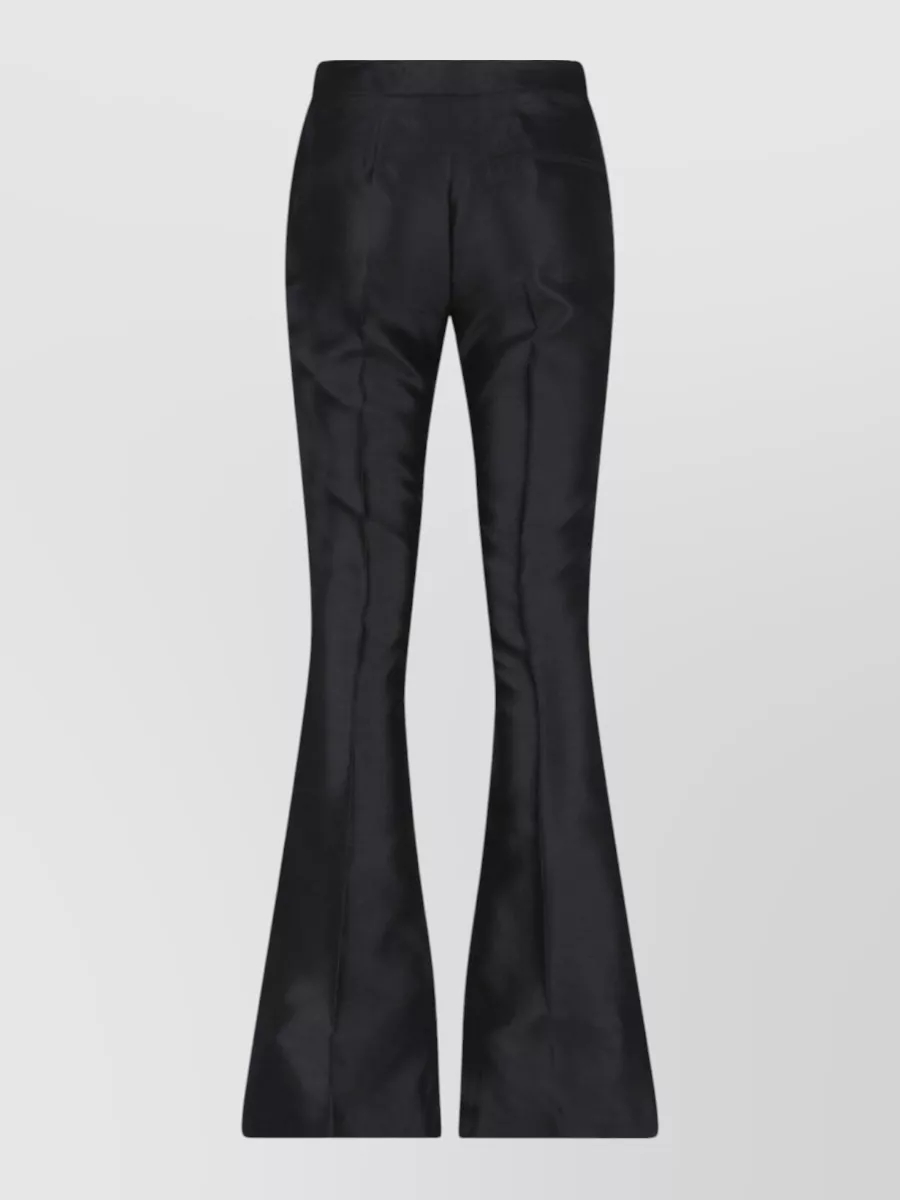 Dondup Silk Straight-Leg Suit Trousers