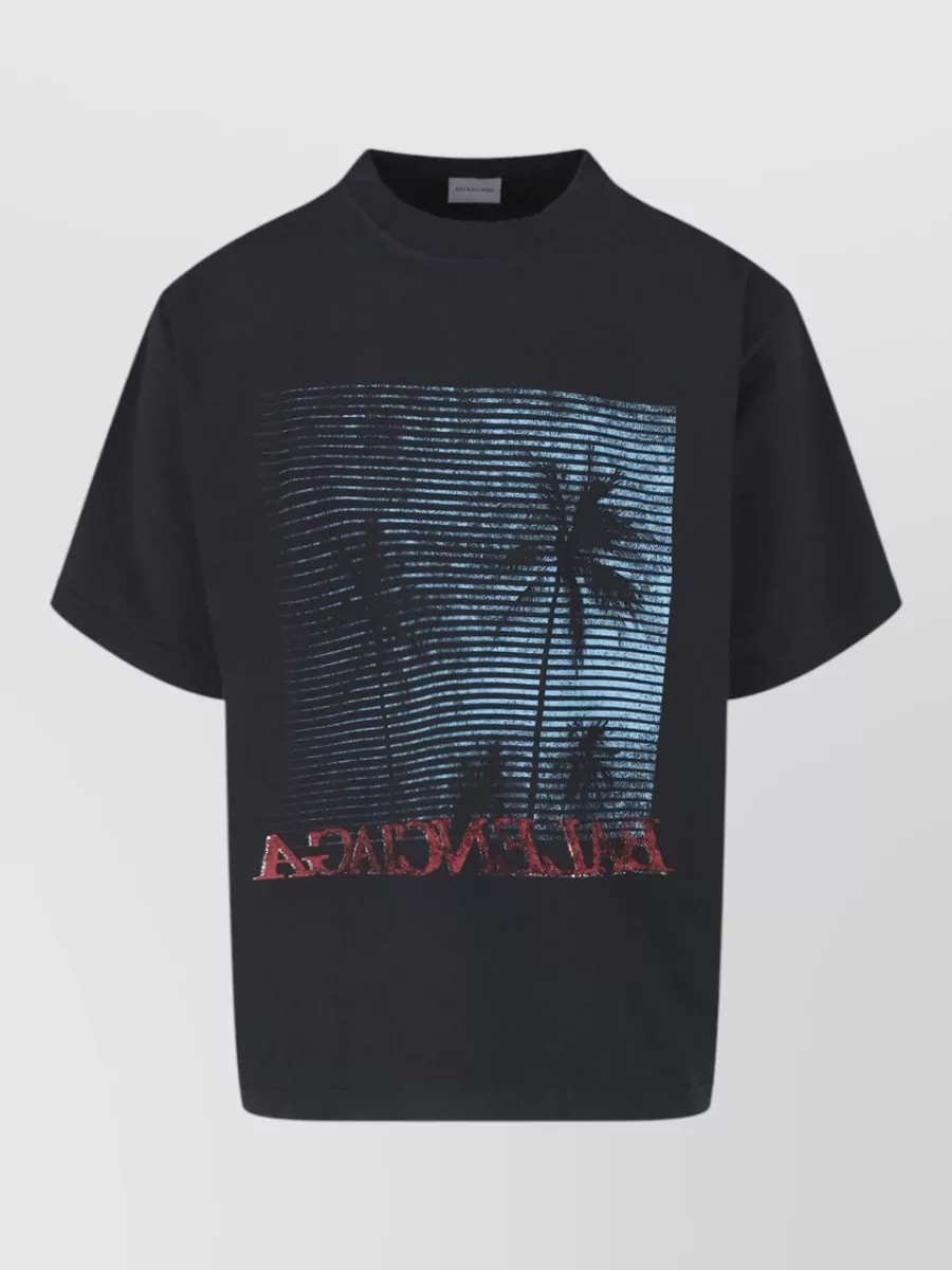 Balenciaga graphic print oversized cotton t-shirt