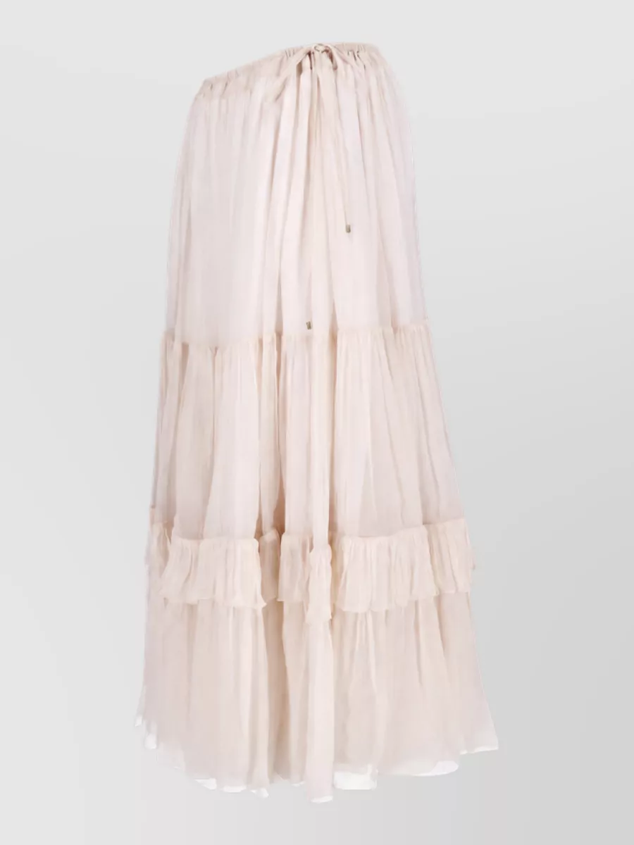 Chloé Silk Midi Skirt