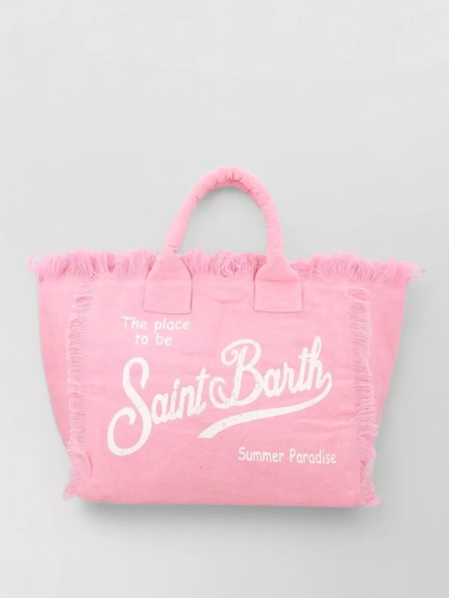 Mc2 Saint Barth linen vanity beach bag