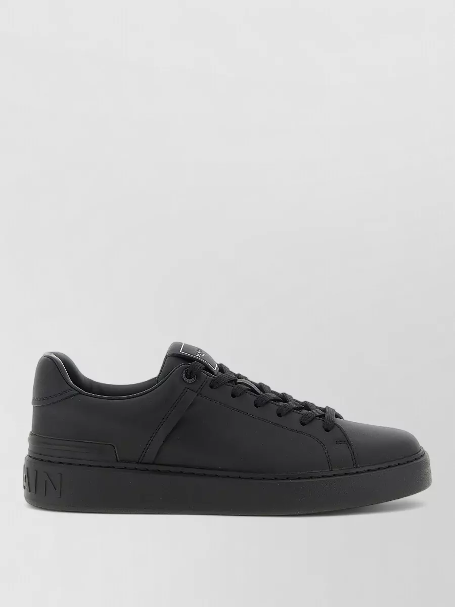 Balmain leather low-top sneakers