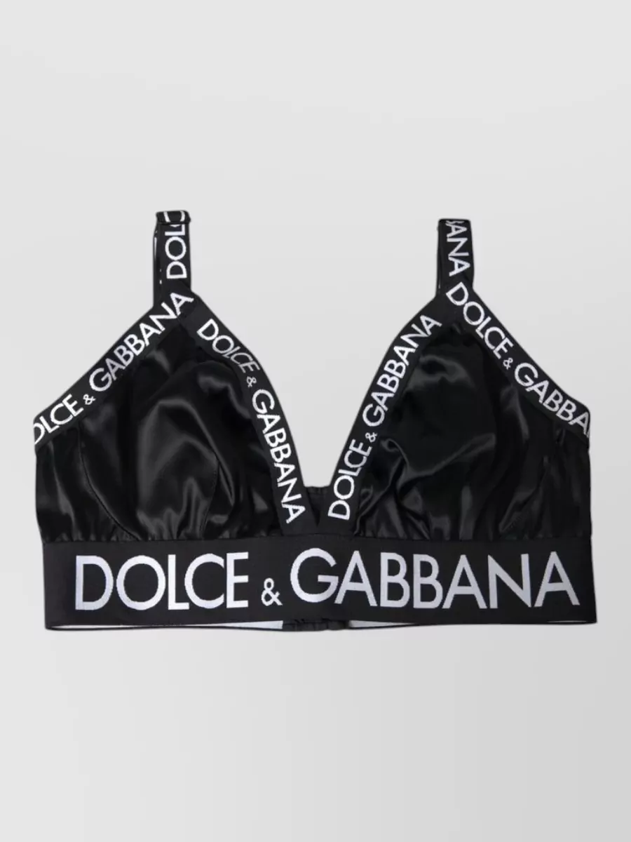 Dolce&Gabbana logo-print sports bra